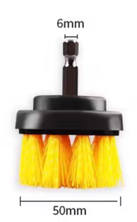 Drill brush deep cleaning car floor mat