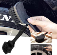 Black tyre scrubbing brush for car wheels and tyres