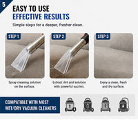 Wet and dry vacuum extractor attachment kit