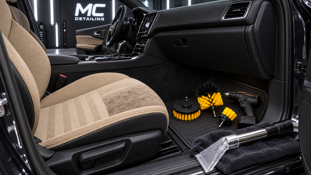 Deep-Clean Your Car Interior with a Drill Brush and Extractor