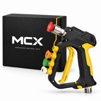 MCX Black Spray Gun 5000 PSI next to its MCX pressure washer gun box