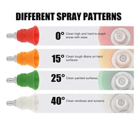 Nozzle guard fitted to pressure washer wand