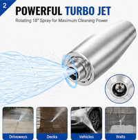 Turbo nozzle 1/4 inch quick release connection