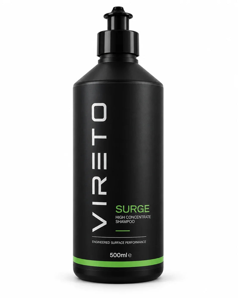 Vireto SURGE pH neutral concentrated car shampoo 500ml bottle