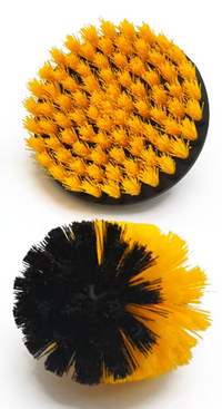 Drill brush universal shaft fitting for cordless drills