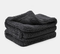 1200GSM microfibre car drying towel 90x60cm grey