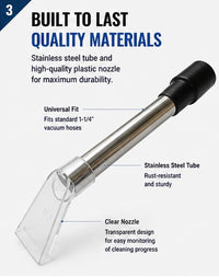 Extractor attachment adapters for wet and dry vacuums