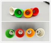 Rubber nozzle guard protecting pressure washer tip