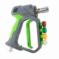YISHI G25 short spray gun in green with built-in nozzle holder